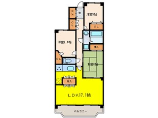 ステイツ逆瀬川宝梅(303)の物件間取画像